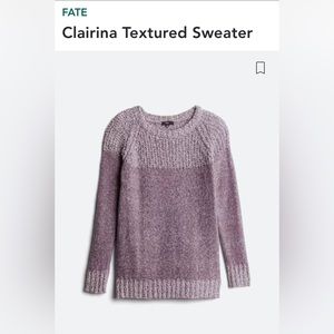 Purple Textured Sweater